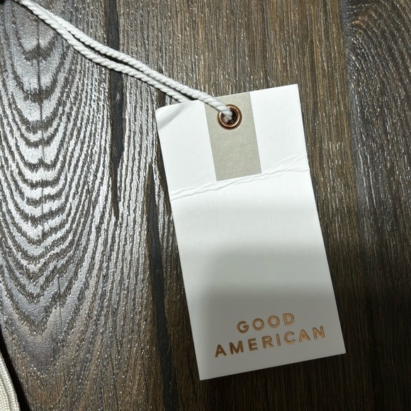 Good American ribbed cream turtleneck thong body suit XXL NEW - Picture 7 of 10